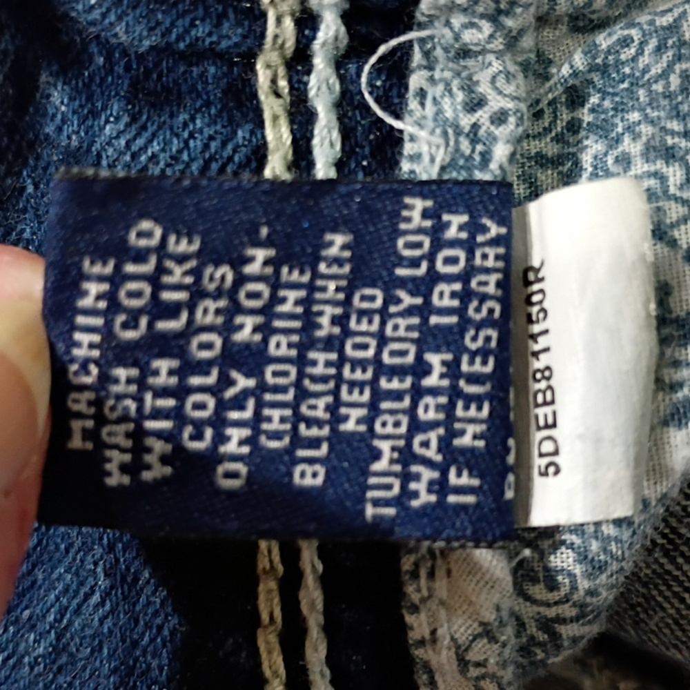 Reign Dark Blue Low Rise Flare Jeans - Picture 6 of 6